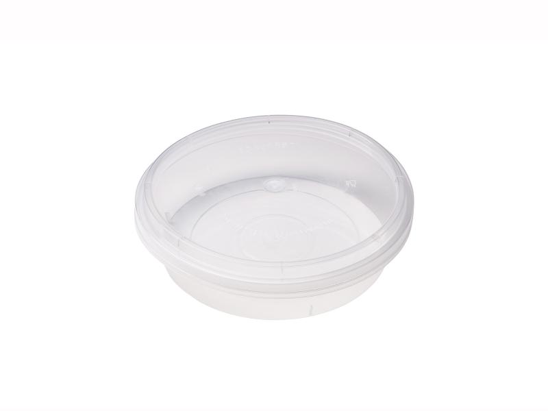 Transparent Round plastic tray 600g-1000g